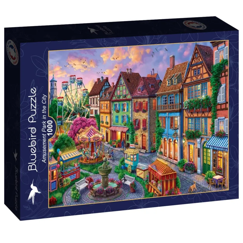 Vergnügungspark in der Stadt