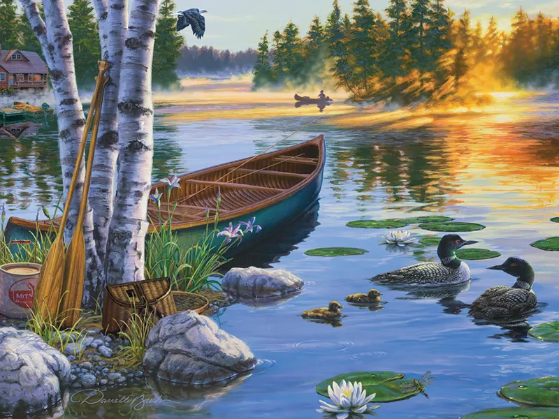 XXL Teile - Morning on the Lake