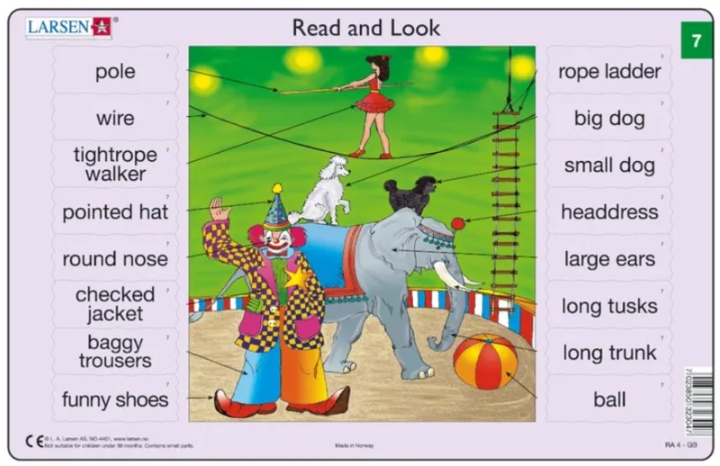 Rahmenpuzzle - Read and Look 07-08 (auf Englisch)