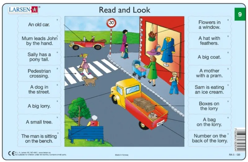 Rahmenpuzzle - Read and Look 09-10 (auf Englisch)