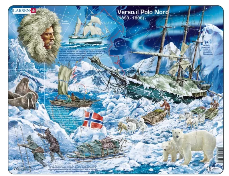Rahmenpuzzle - Verso il Polo Nord (auf Italienisch)