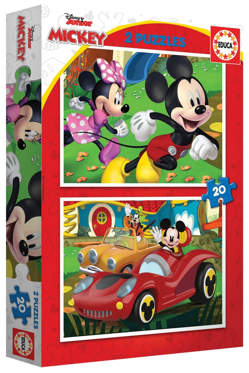 2 Puzzles Mickey Mouse - Fun House