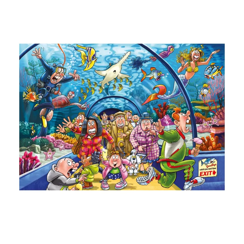Wasgij Original 43 - Wie ein Fisch im Wasser?