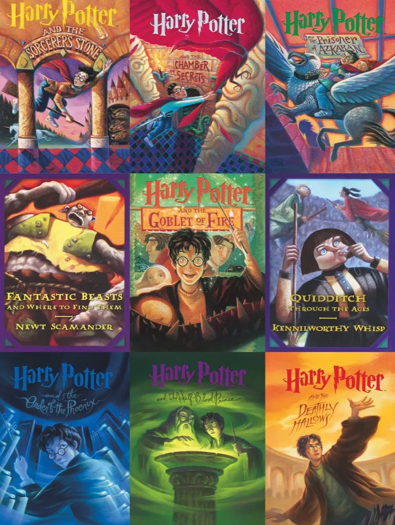 XXL Teile - Harry Potter - Book Cover Collage