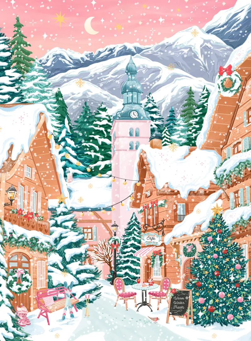 Mini Puzzle - Megève, Alpes Françaises