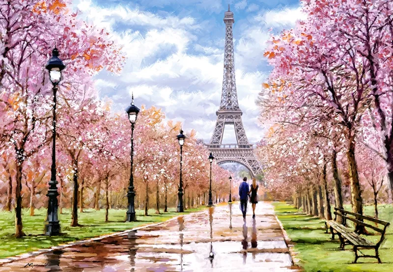 Romantischer Spaziergang in Paris