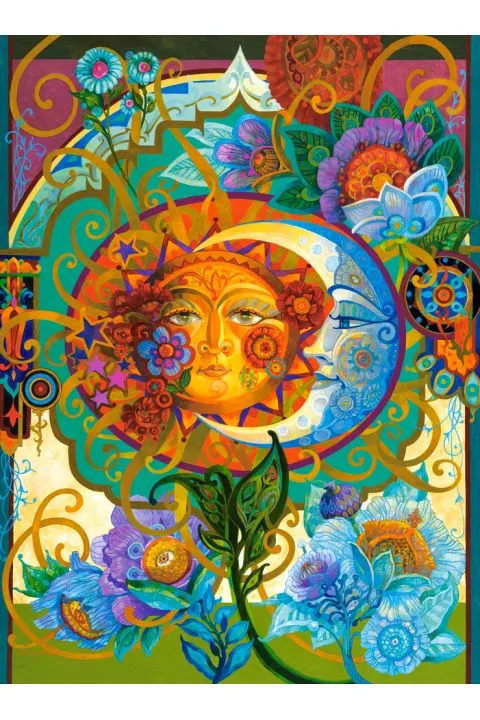 Partnerschaft von Sonne und Mond