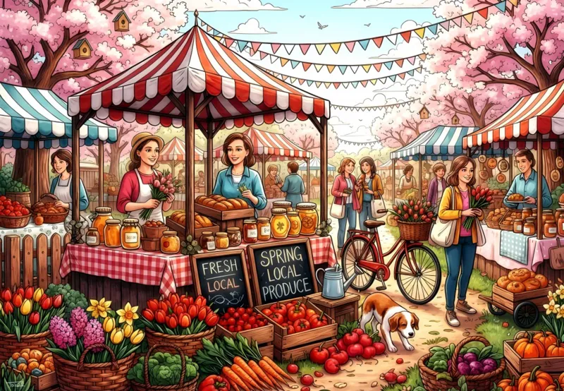 Frühlingsspezialitäten auf dem Markt
