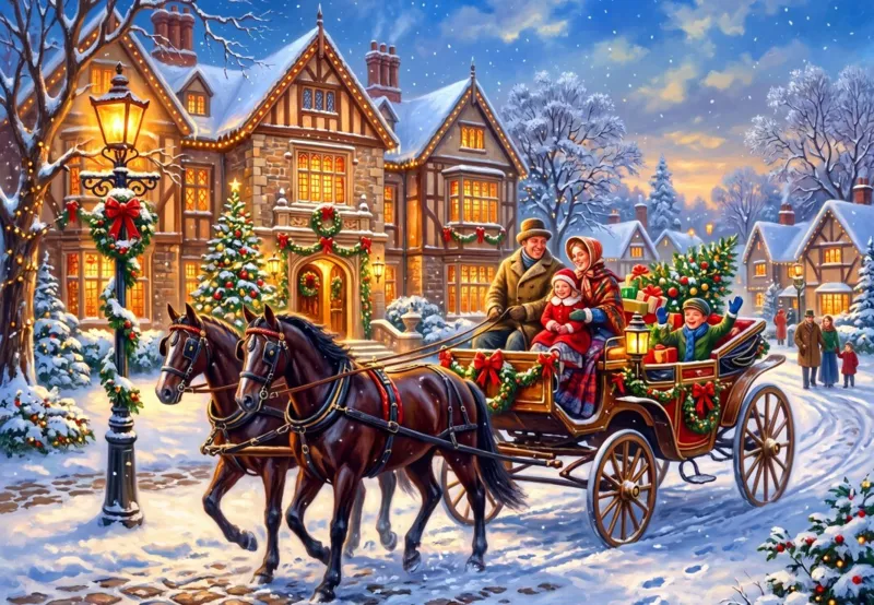 Weihnachtsfahrt mit der Kutsche