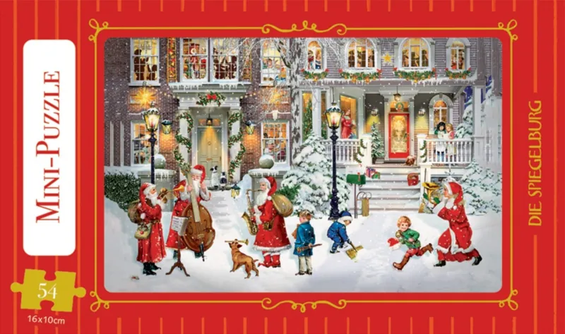 Minipuzzle - Weihnachtsmänner