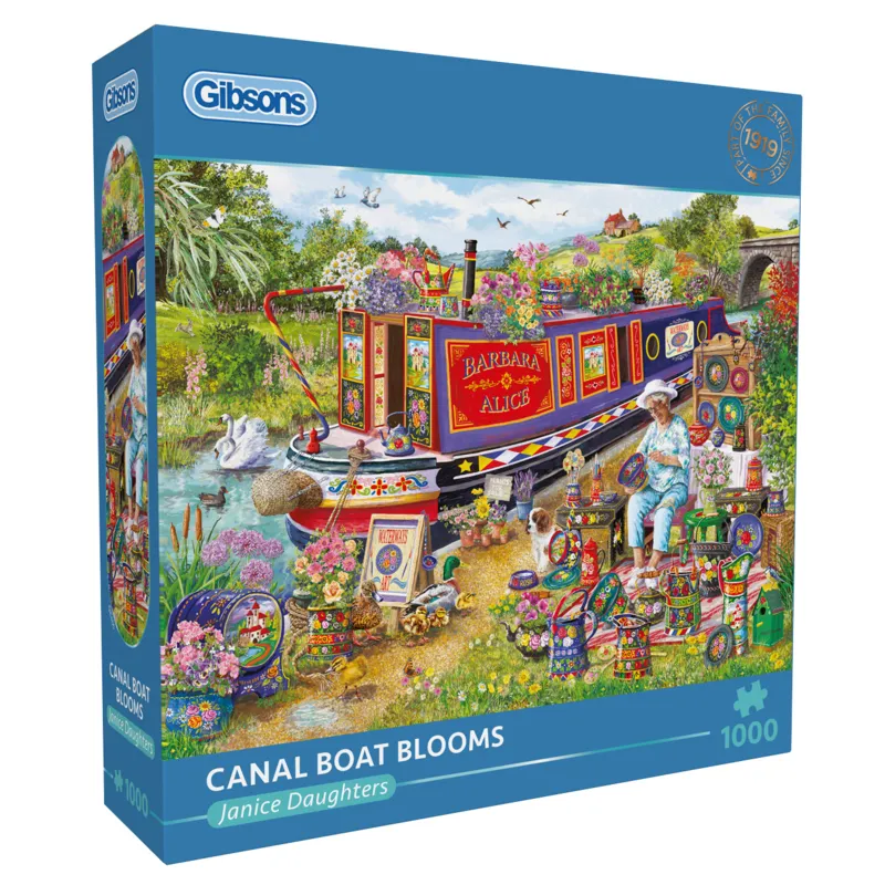 Canal Boat Blooms (1000)