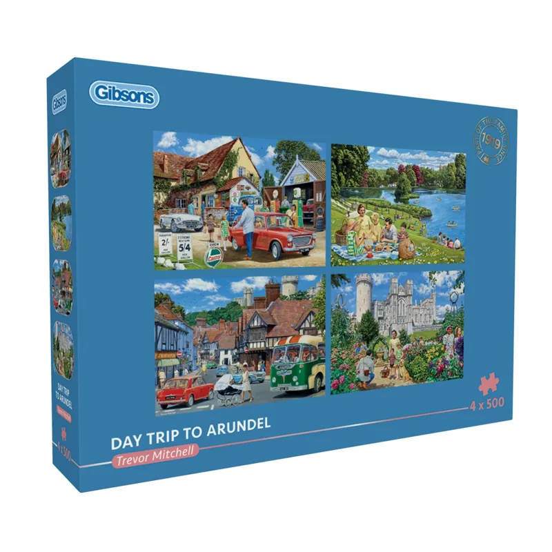 4 Puzzles - Ausflug mit der Familie