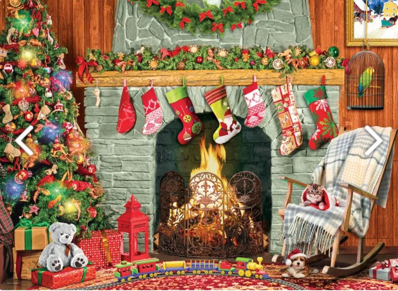 XXL Teile - Christmas by the Fireplace