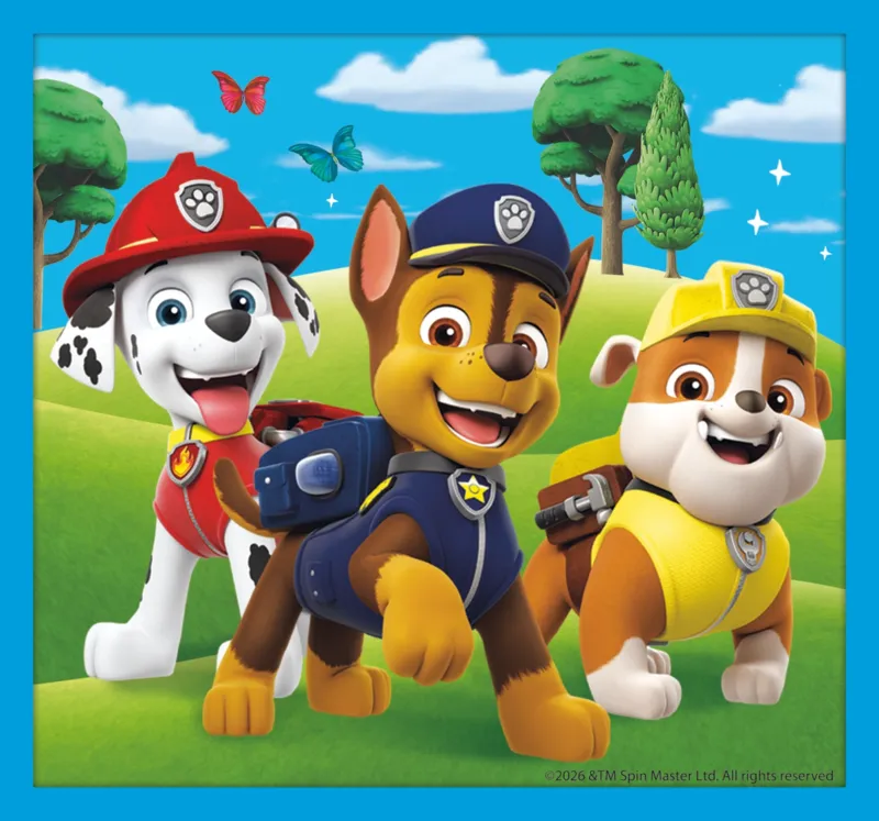 10 Puzzles - The brave Paw Patrol team