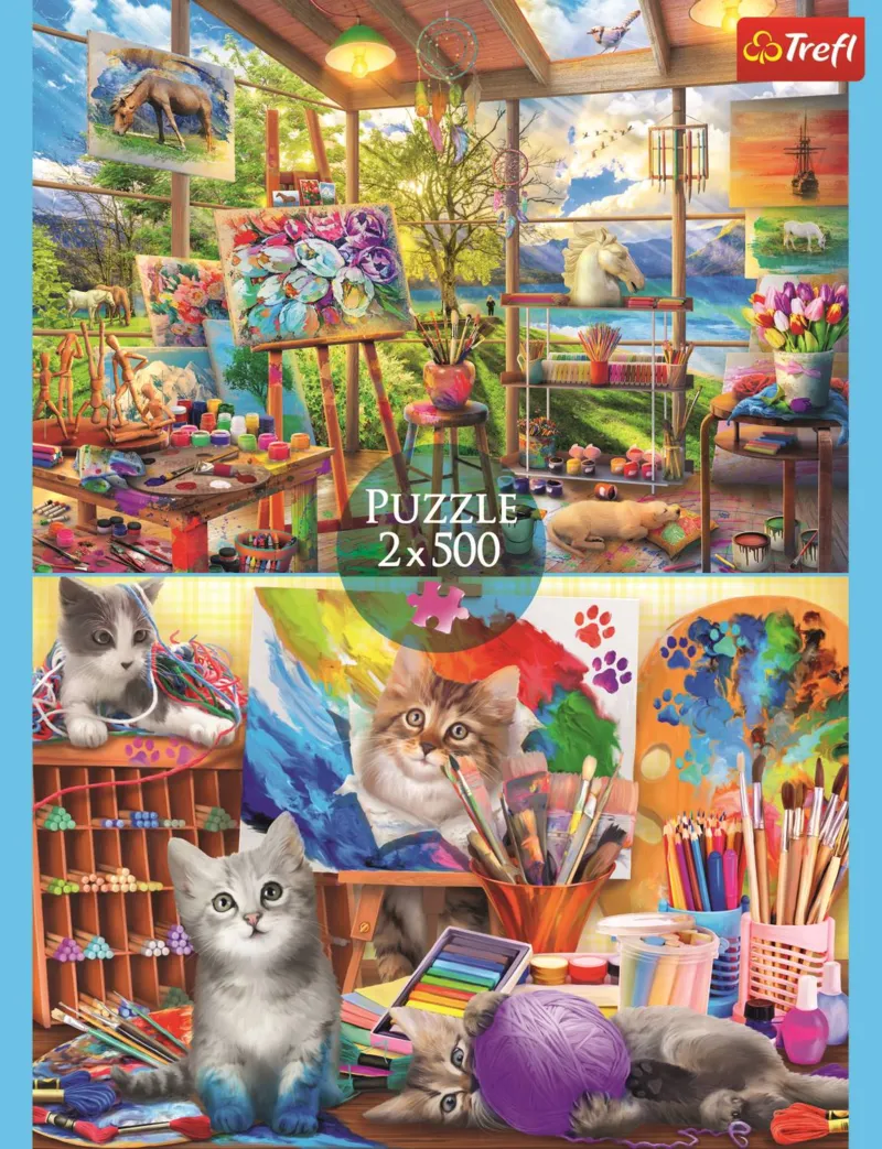 2 Puzzles - Die Kunst Der Malerei