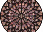 Handgeschnittenes Holzpuzzle - Rosace Notre Dame