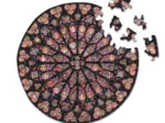 Handgeschnittenes Holzpuzzle - Rosace Notre Dame