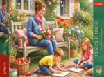 Familie im Garten