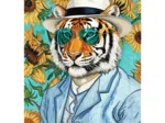 Pets as Art - Herr Tiger und die Sonnenblumen