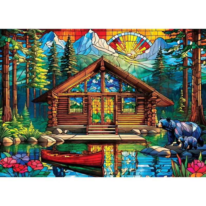 Stained Glass - Einsames Cottage