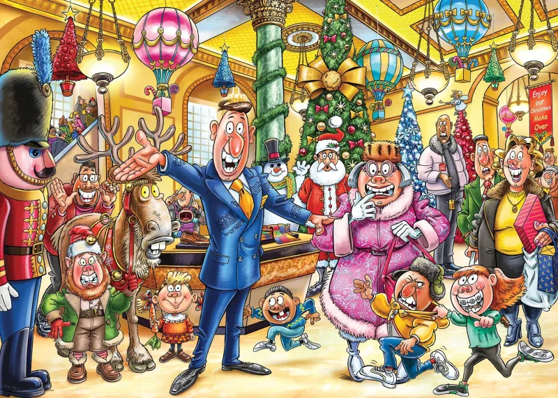 2 Puzzles - Wasgij Christmas 21 - Eine fröhliche Verwandlung!