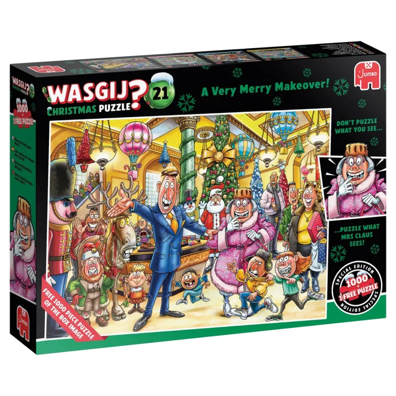 2 Puzzles - Wasgij Christmas 21 - Eine fröhliche Verwandlung!