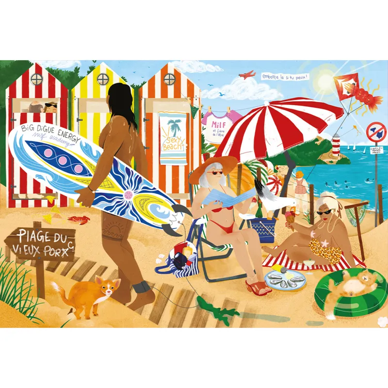 MARIE-CHANTAL A LA PLAGE
