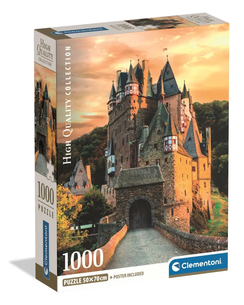 Goldene Stunde auf Schloss Eltz, Wierschem, Deutschland