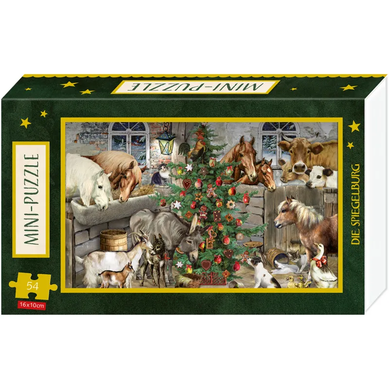 Mini-Puzzle - Festliche Weihnachten - Die Scheune
