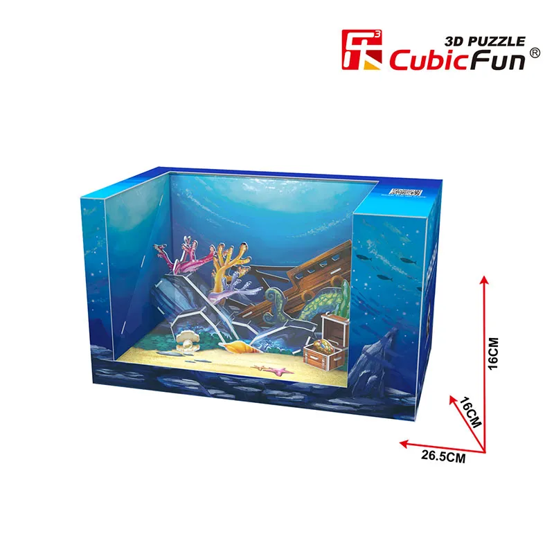 3D Puzzle - Magic Box - Underwater World (Schwierigkeit: 4/6)