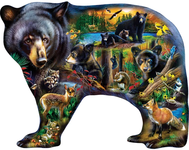 Tierwelt des Waldes - Formpuzzle