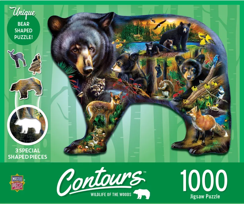 Tierwelt des Waldes - Formpuzzle