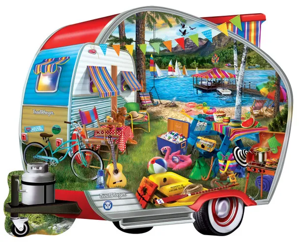 Glückliche Camper - Formpuzzle