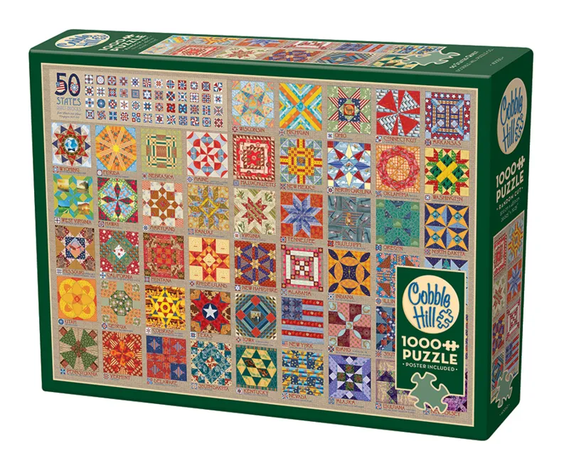 50 Staaten Quilt Blöcke - Random Cut