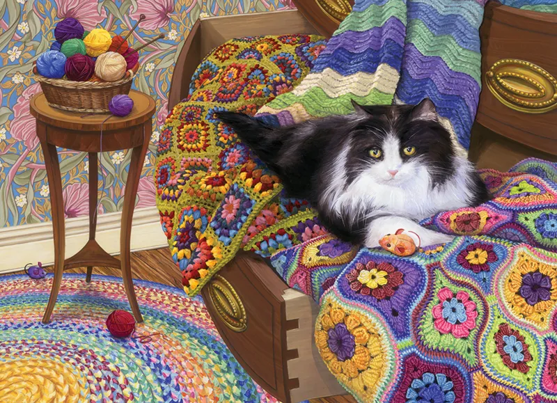 Bequeme Katze - Random Cut