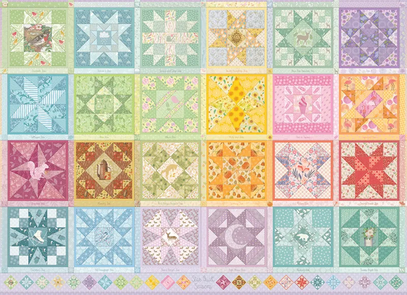 Star Quilt Jahreszeiten - Random Cut