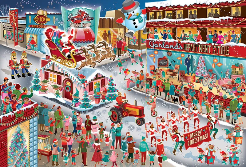 Die Parade des Weihnachtsmanns
