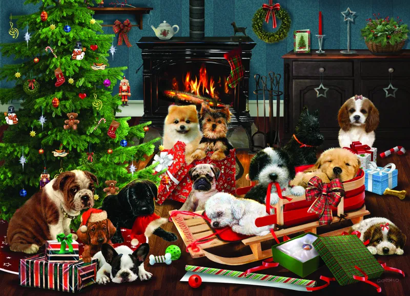 XXL Teile - Weihnachten Welpen