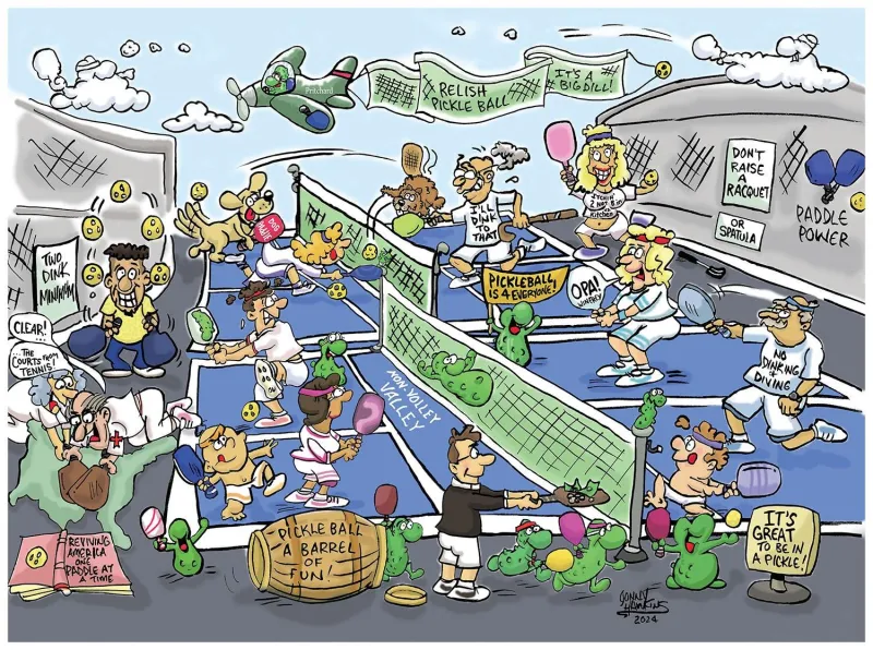 Pickleball-Spiel