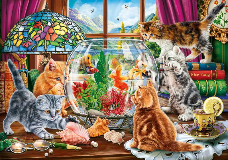 XXL Teile - Kittens and the Aquarium