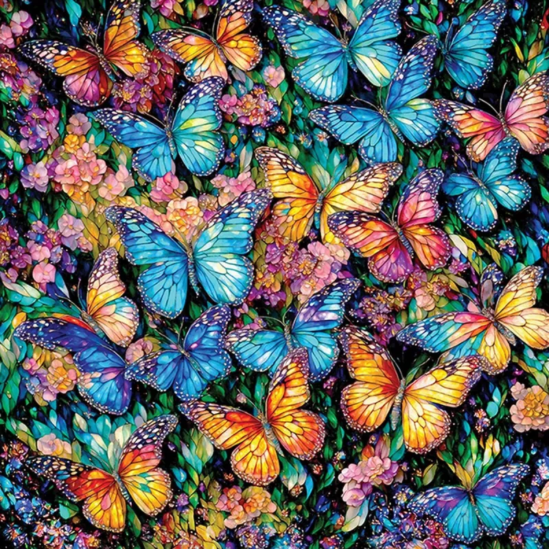 XXL Teile - Schmetterlinge aus Buntglas