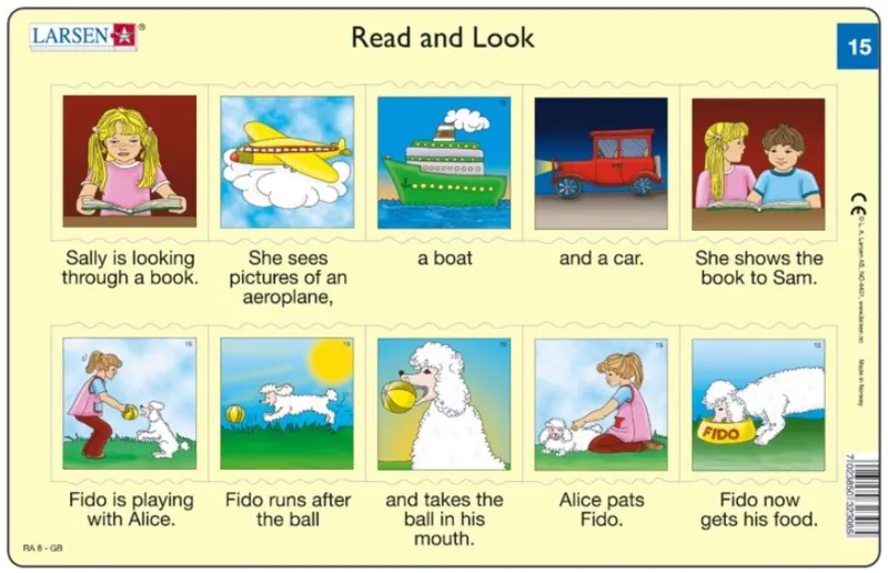 Rahmenpuzzle - Read and Look 15-16 (auf Englisch)