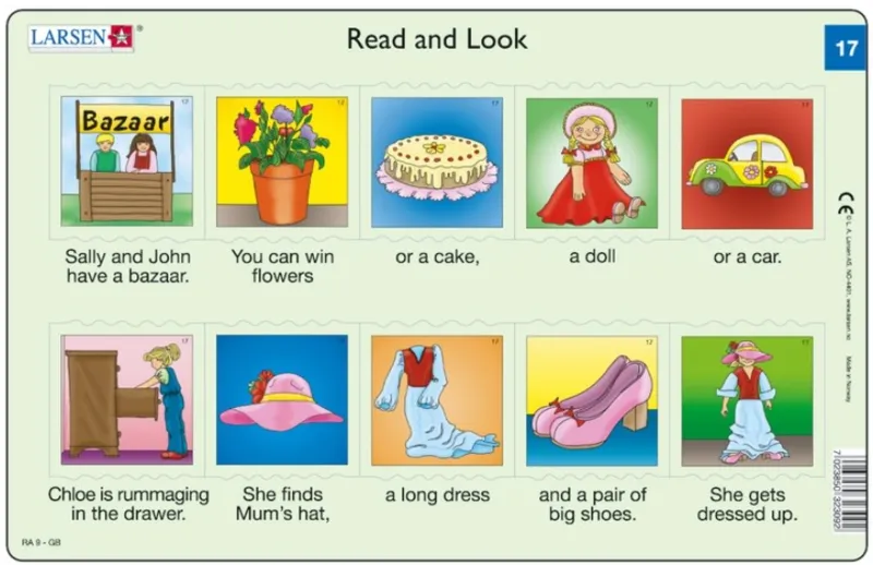 Rahmenpuzzle - Read and Look 17-18 (auf Englisch)