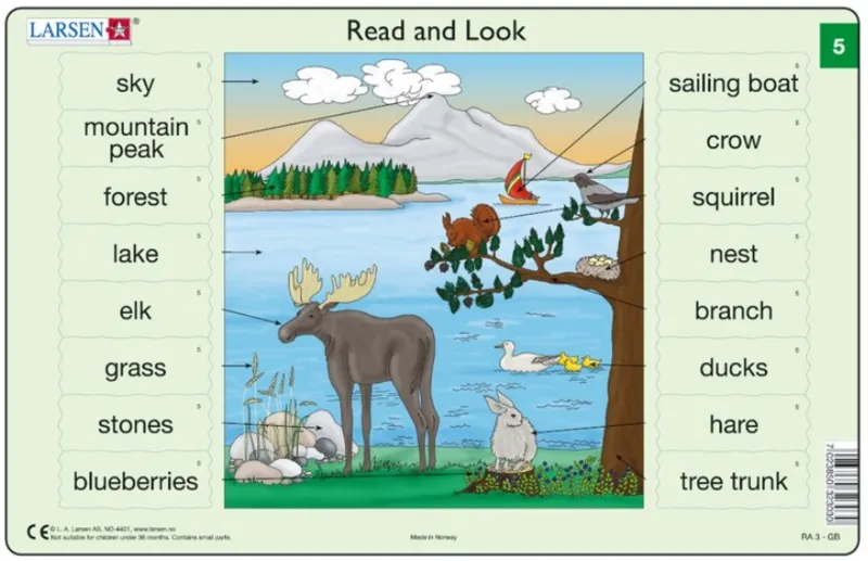 Rahmenpuzzle - Read and Look 05-06 (auf Englisch)
