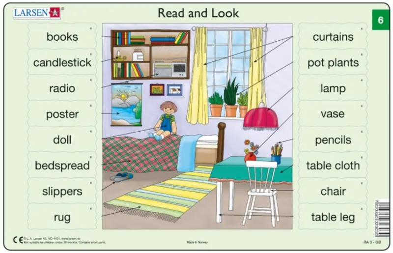 Rahmenpuzzle - Read and Look 05-06 (auf Englisch)