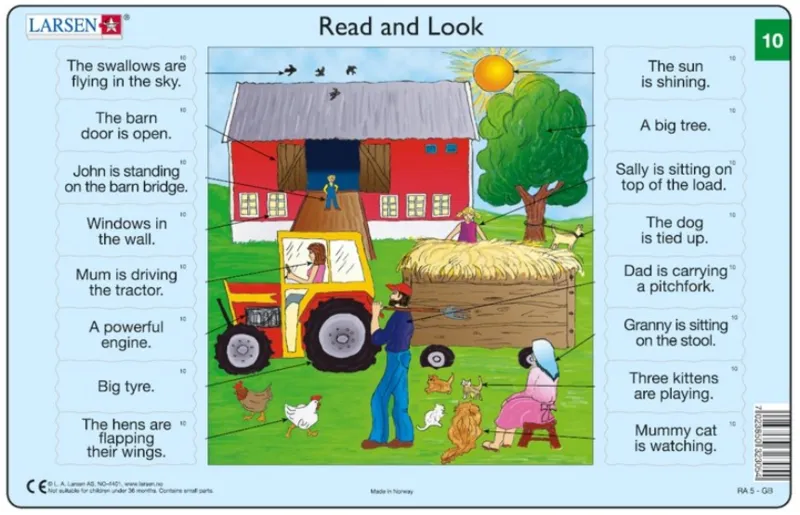 Rahmenpuzzle - Read and Look 09-10 (auf Englisch)