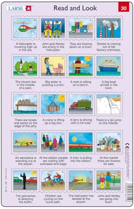 Rahmenpuzzle - Read and Look 29-30 (auf Englisch)