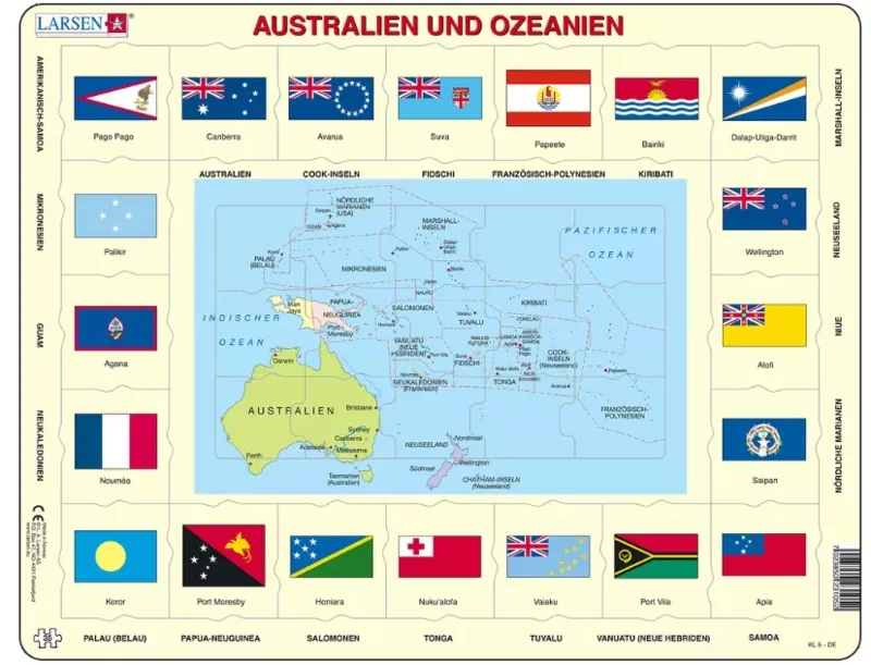 Rahmenpuzzle - Australien und Ozeanien