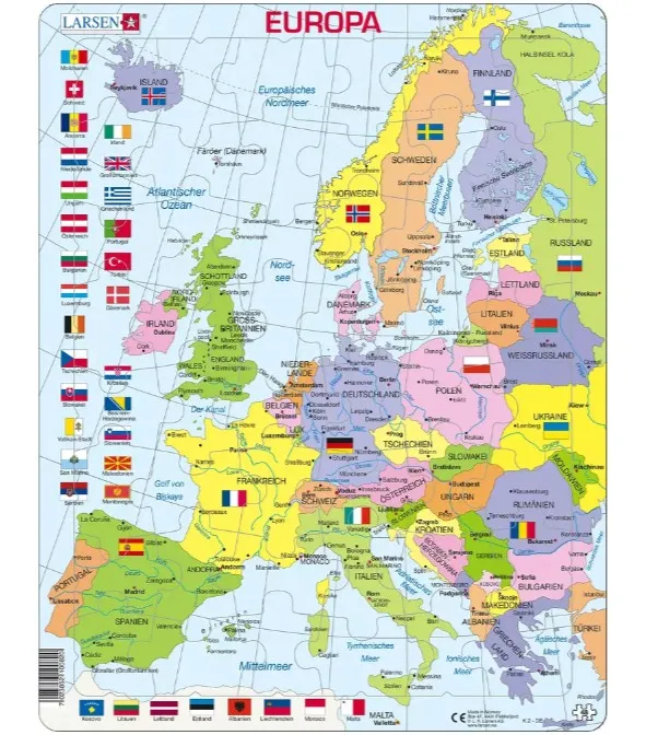 Rahmenpuzzle - Europa