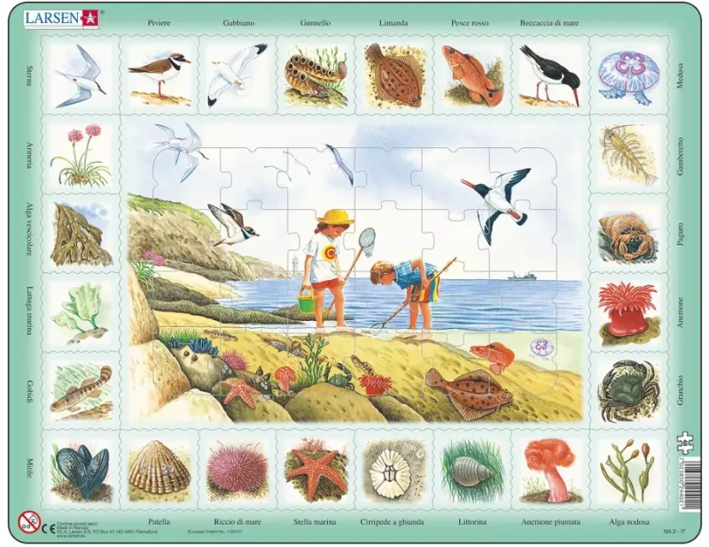 Rahmenpuzzle - Am Meer (auf Italienisch)